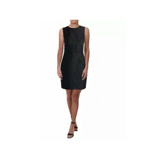 Halston Heritage Women's Sleeveless Embroidery Sheath Cocktail Dress